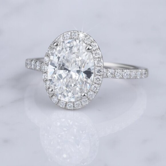 Jewelry - “Genevieve” 3ct S925 Sterling Silver Travel Ring